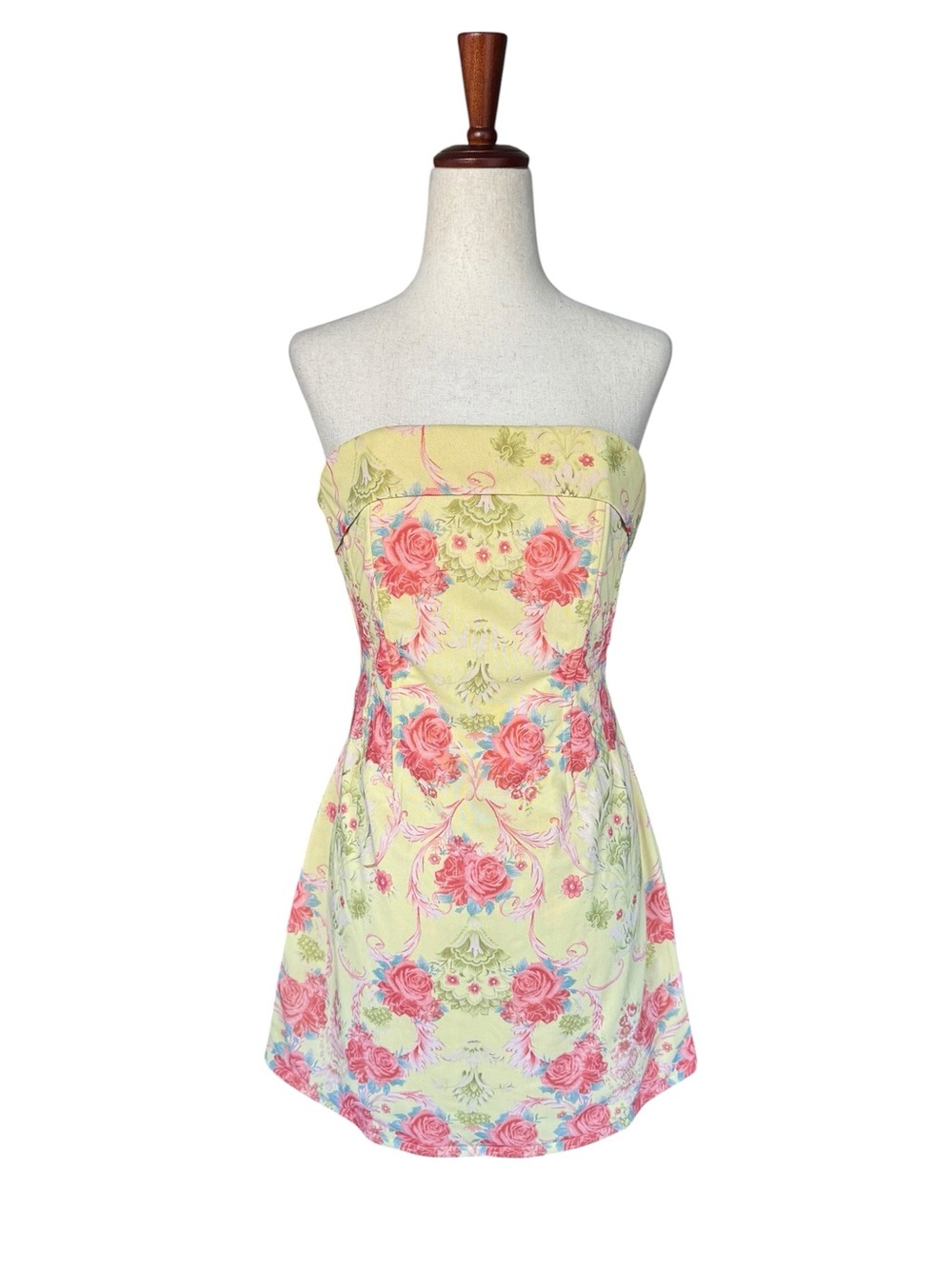 With Jean Chloe Corset Dress in Prudence Rose Floral Medium